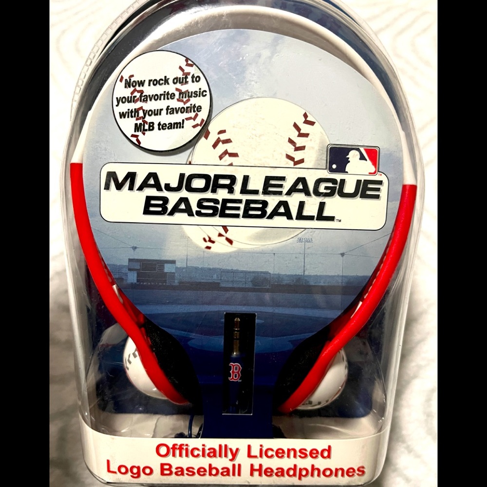 MLB baseball Boston Red Sox over the head headphones new